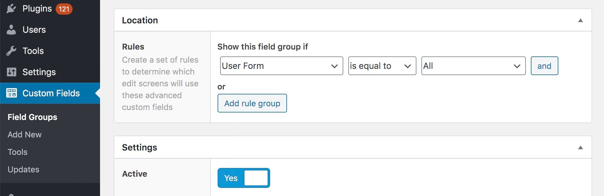 Connect Advanced Custom Fields to your CRM