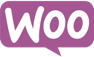 The image displays the WooCommerce logo, with Woo in bold white letters set inside a purple speech bubble, symbolizing seamless e-commerce experiences. This iconic design perfectly complements tools like WP Fusion CRM integration for enhanced customer relationship management.