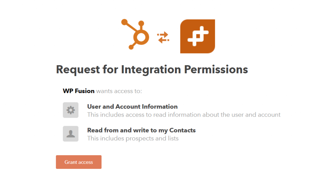Authorize HubSpot CRM with WordPress site