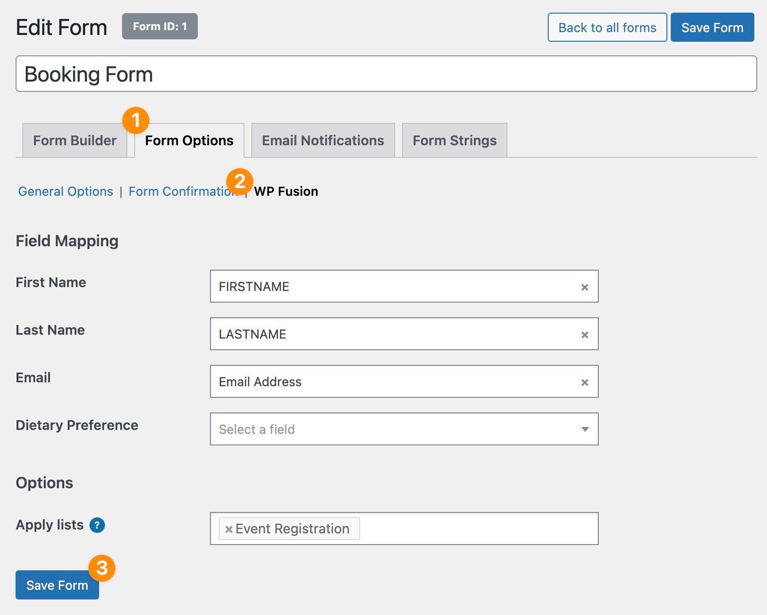 Connect WP Booking System to your CRM